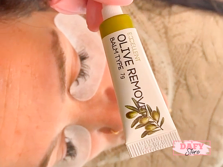 Removedor de Cílios Balm Olive Remover | DAFYSTORE loja especializada em extensão de cílios