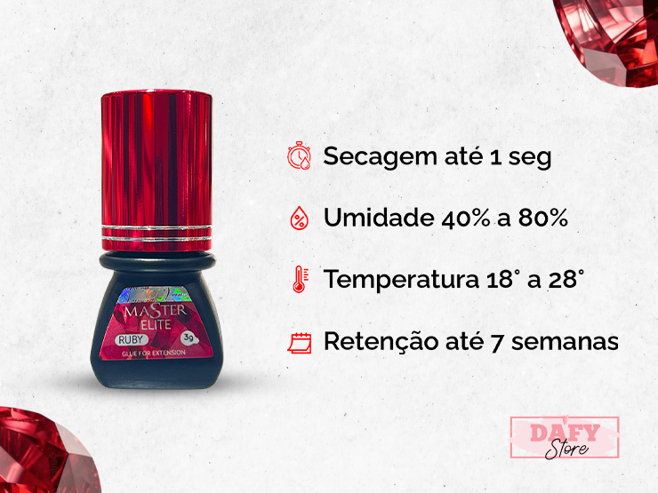 Cola Master Elite Ruby 3ml – Rápida e de Alto Desempenho